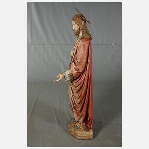 Große geschnitzte Heiligenfigur