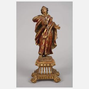 Geschnitzte Heiligenplastik