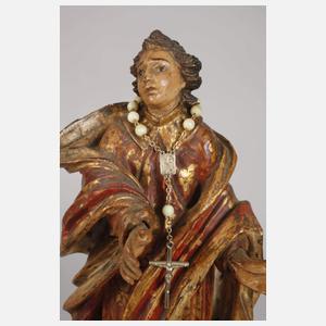 Geschnitzte Heiligenplastik