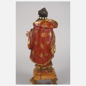 Geschnitzte Heiligenplastik