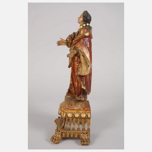 Geschnitzte Heiligenplastik