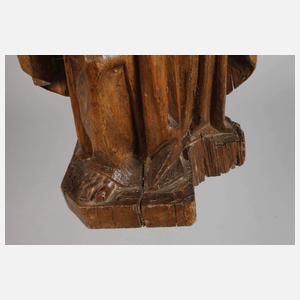 Geschnitzte Heiligenplastik