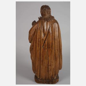 Geschnitzte Heiligenplastik