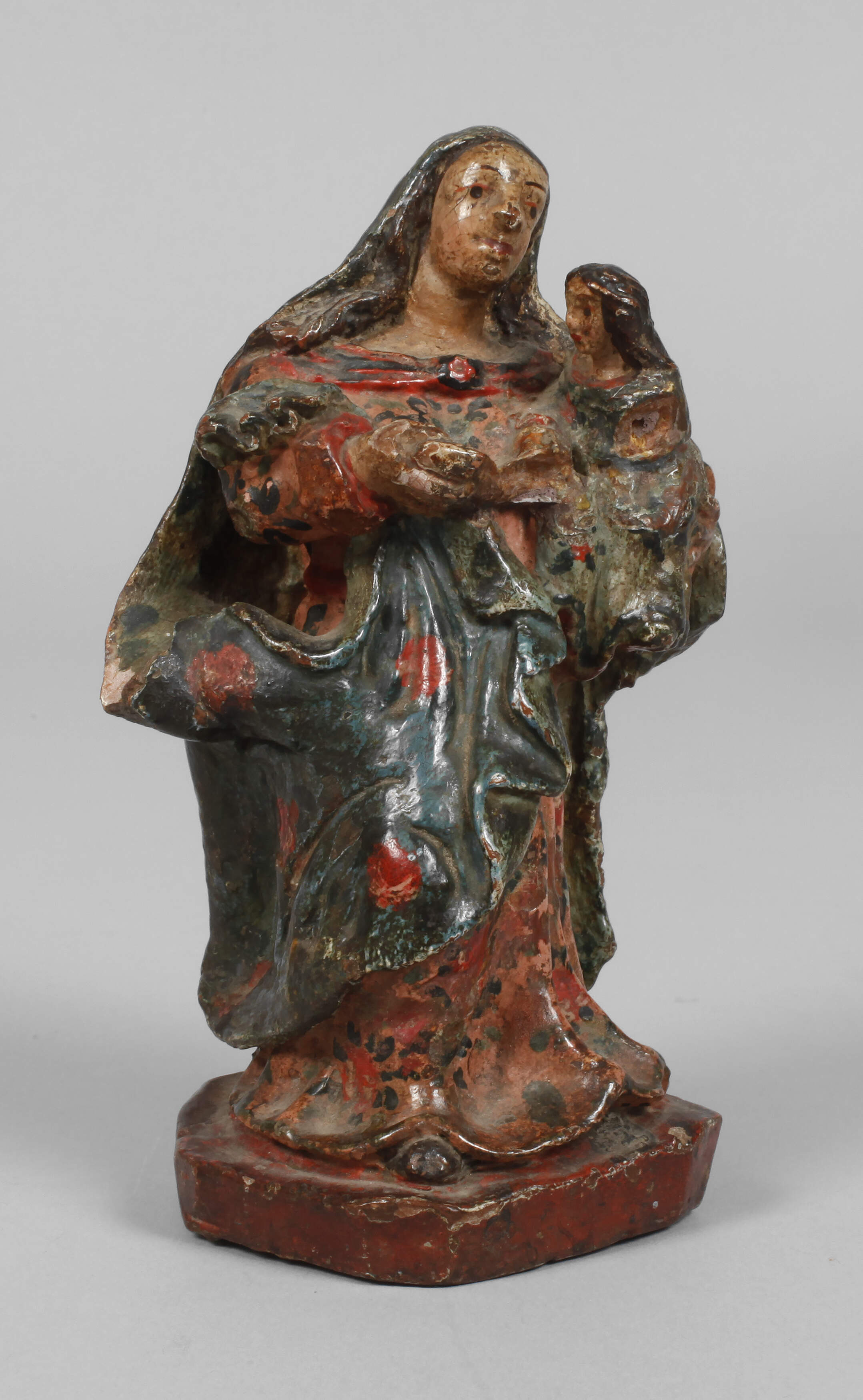 Terrakottafigur Heilige Anna