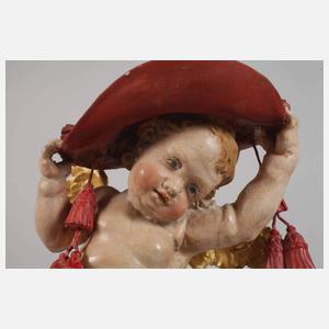 Geschnitzter Schwebeengel