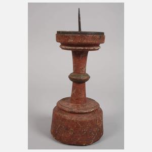 Zwei gotische Scheibenleuchter