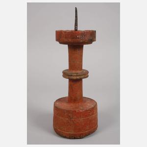 Zwei gotische Scheibenleuchter