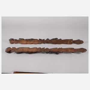 Paar figürliche Schnitzereien