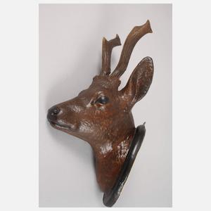 Geschnitzte Jagdtrophäe