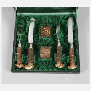 Jagdliches Besteckset