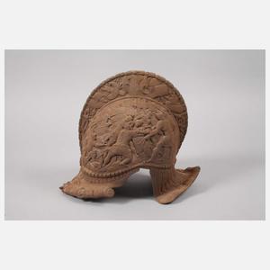 Lauchhammer, Historismus-Schild und -Helm