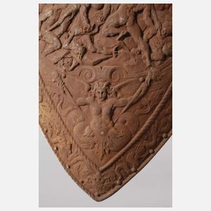 Lauchhammer, Historismus-Schild und -Helm