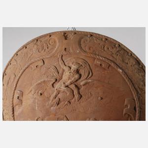 Lauchhammer, Historismus-Schild und -Helm