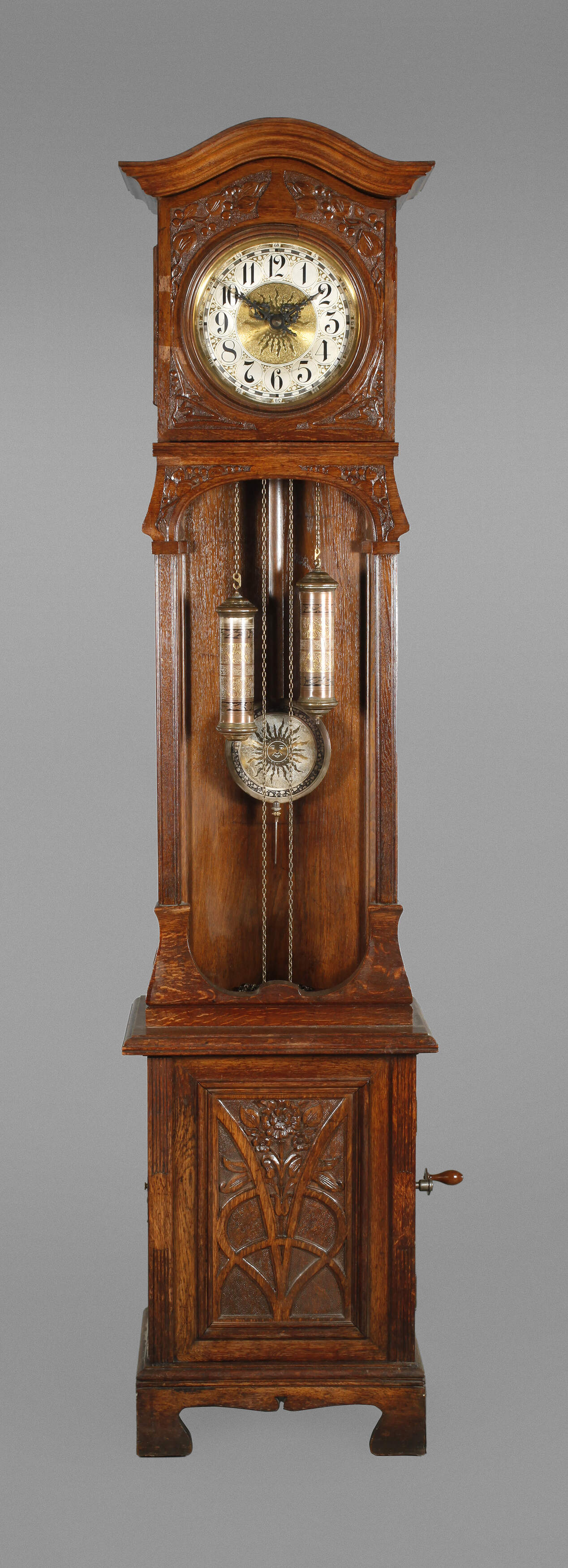 Standuhr mit Plattenspielwerk Symphonion