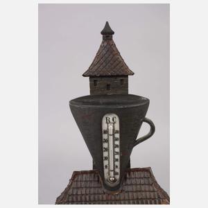 Geschnitztes Wandbarometer