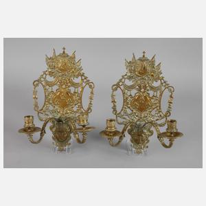 Paar Wandleuchter Historismus