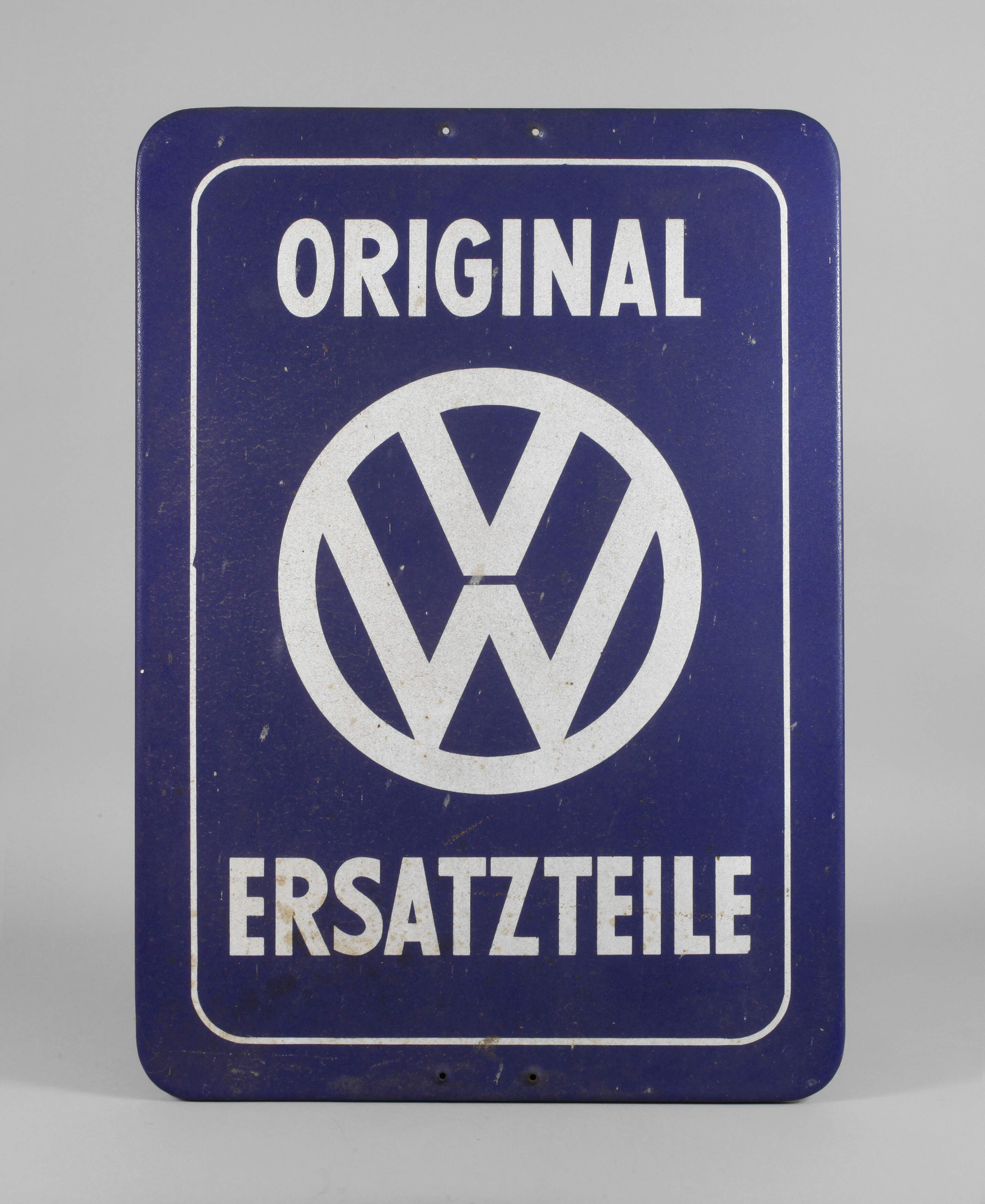 Emailleschild VW