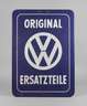 Emailleschild VW