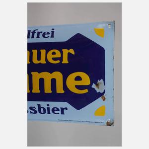 Emailleschild Löbauer Mumme