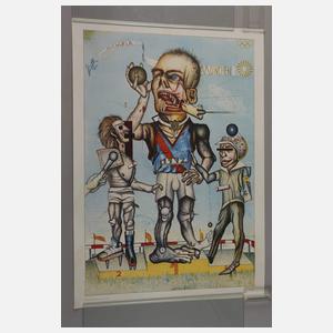 Zwei Plakate Olympische Spiele München 1972