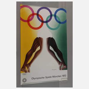 Zwei Plakate Olympische Spiele München 1972