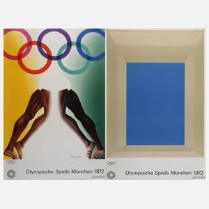 Zwei Plakate Olympische Spiele München 1972