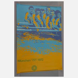Fünf Plakate Olympische Spiele München 1972