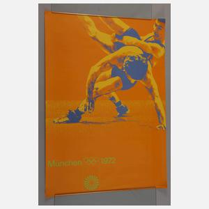 Fünf Plakate Olympische Spiele München 1972