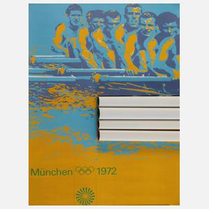 Fünf Plakate Olympische Spiele München 1972