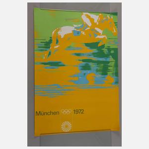 Fünf Plakate Olympische Spiele München 1972