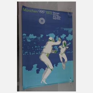 Fünf Plakate Olympische Spiele München 1972