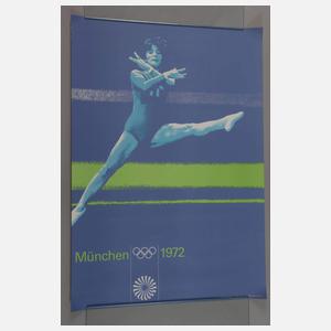 Fünf Plakate Olympische Spiele München 1972