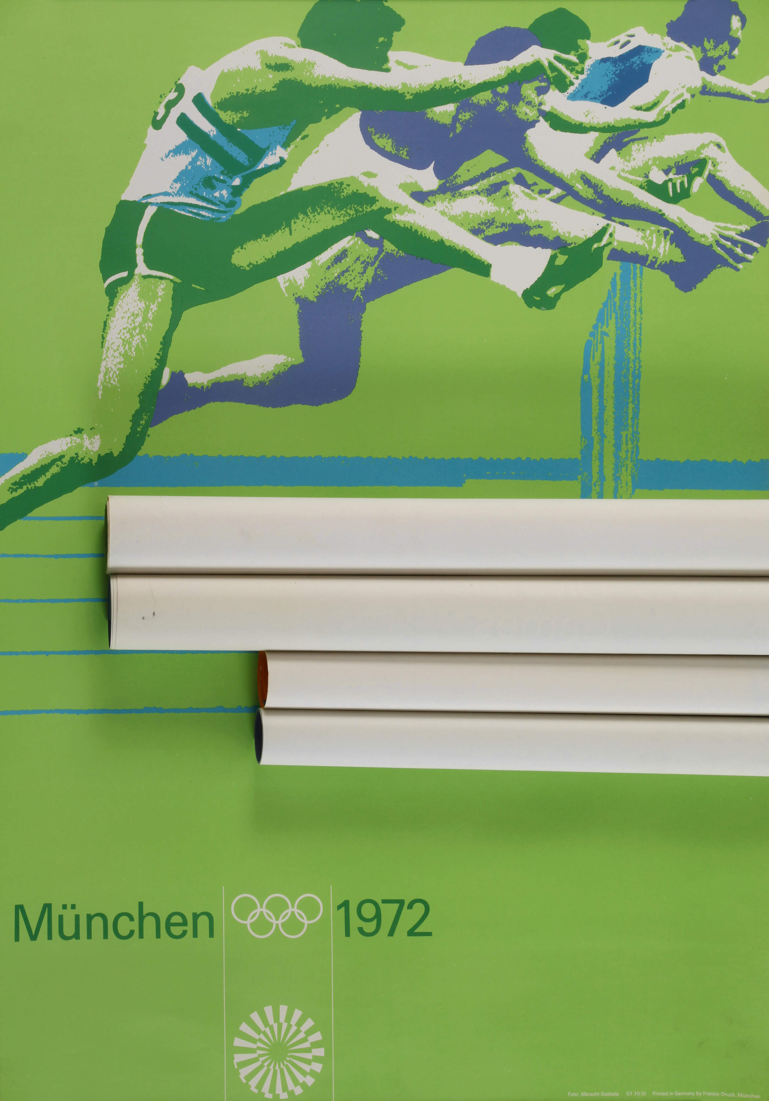 Fünf Plakate Olympische Spiele München 1972