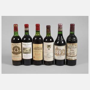 Sechs Flaschen Rotwein Grand Cru Classé