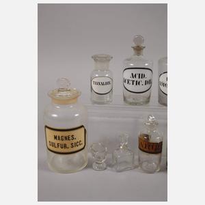 Konvolut Apothekergefäße
