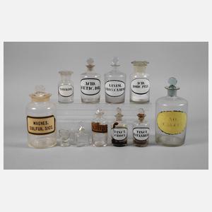 Konvolut Apothekergefäße