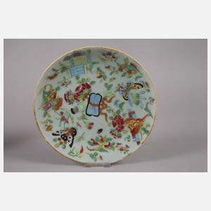 Zwei Zierteller Seladon