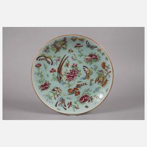 Zwei Zierteller Seladon