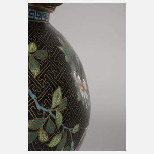 Deckelvase Cloisonné