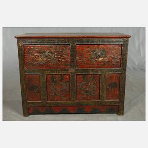 Halbschrank Lackmalerei