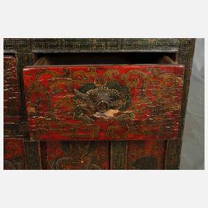 Halbschrank Lackmalerei