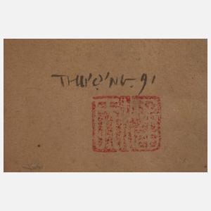 Tuschpinselzeichnung