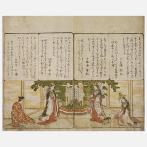 Farbholzschnitt Japan