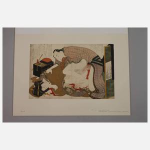 Farbholzschnitt Katsushika Hokusai