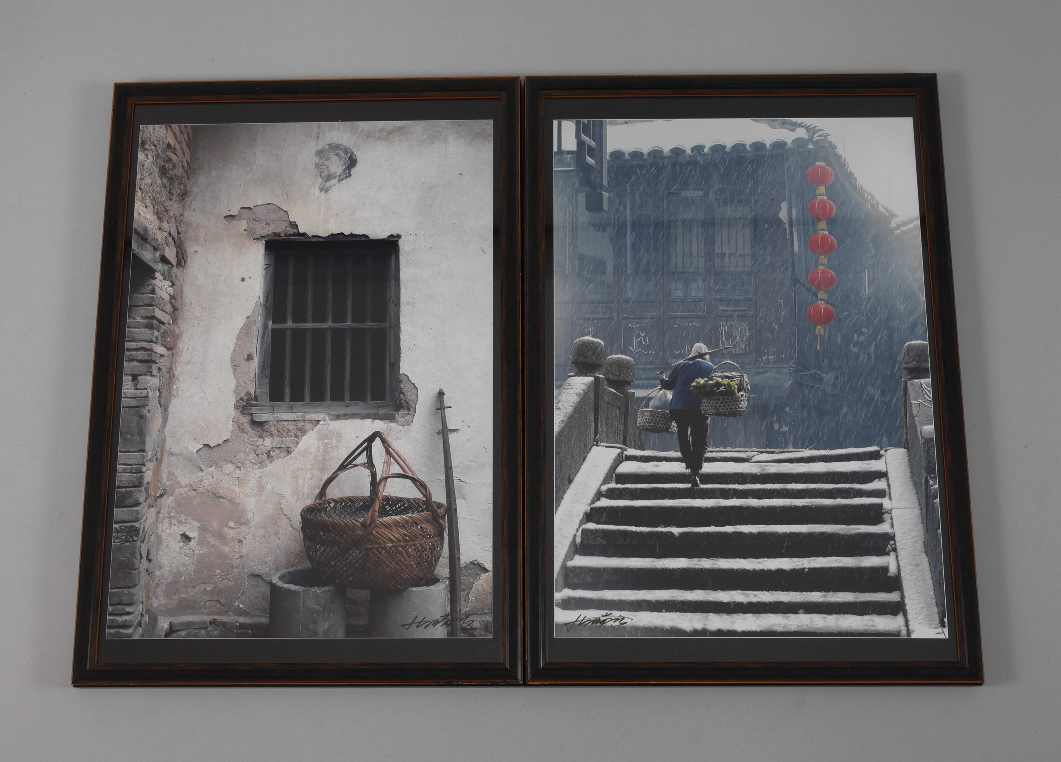 Zwei chinesische Fotografien