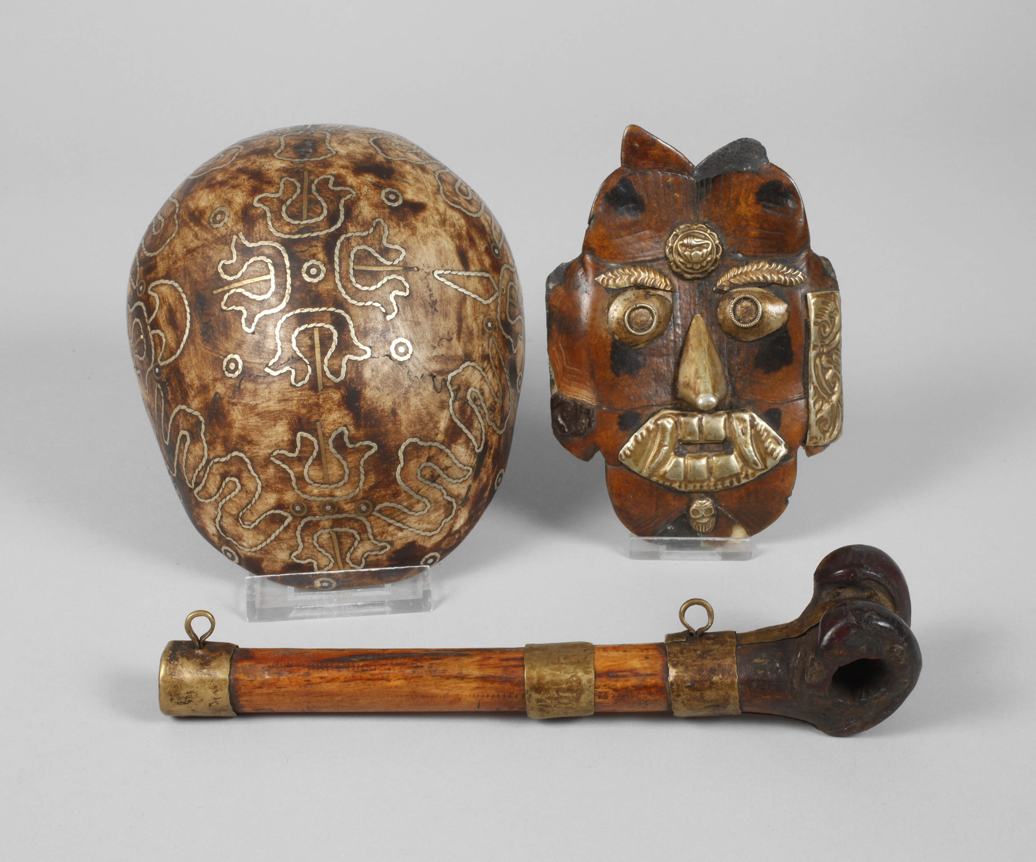 Drei Ritualobjekte Tibet