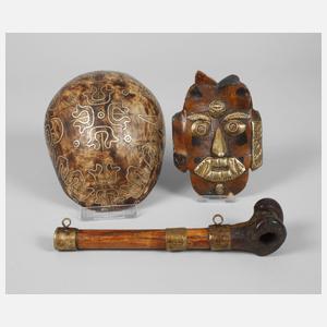 Drei Ritualobjekte Tibet