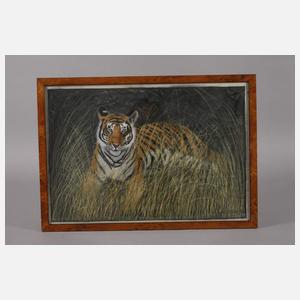 Zwei Seidenmalereien