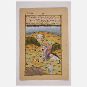 Konvolut indopersische Miniaturmalereien