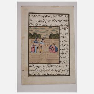 Konvolut indopersische Miniaturmalereien